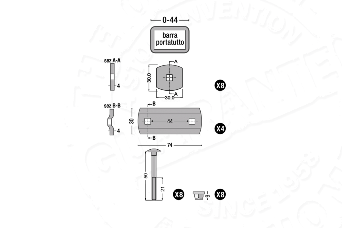 Roof tent mount brackets / clamps