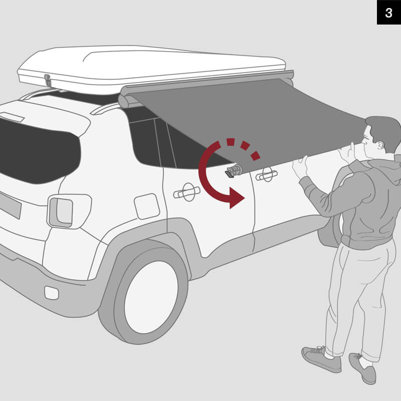 Autohome Awning Sun Shade for camping