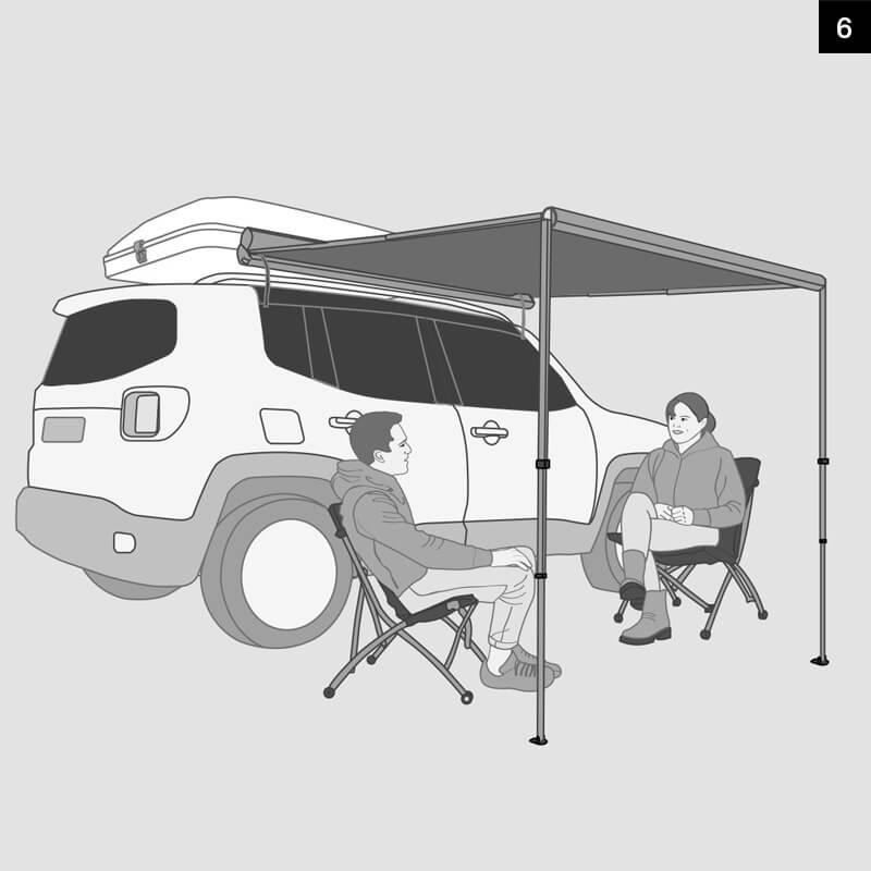 Autohome Awning Sun Shade for camping